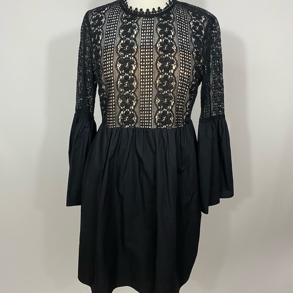 half sleeve lace dress Ever-Pretty Floor Length Empire Waist Lace Evening Dress with Half Sleeve